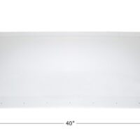 Icon Skylight Dome, White, Rectangular, 40 x 22 Inch Flange