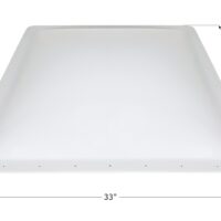 Icon Skylight Dome, White, Rectangular, 33 x 31.125 Inch Flange