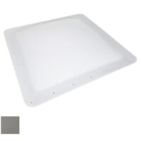 Icon Skylight Dome, Smoke Tint, Rectangular, 24.5 x 23 Inch Flange