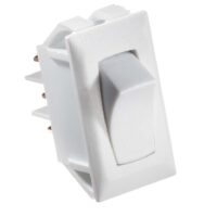 RV Designer 10 Amp SPDT Rocker Switch, White
