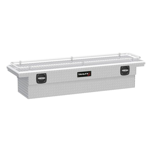 TrailFX Crossover Aluminum Tool Box, 72 Inch Wide, Silver Polished