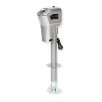 Husky Towing Electric Trailer Tongue Jack, 4000 lb, Round Topwind