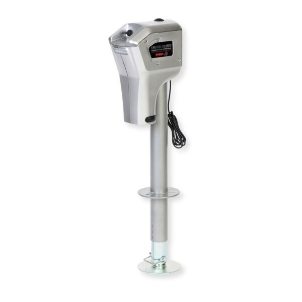 Husky Towing Electric Trailer Tongue Jack, 4000 lb, Round Topwind