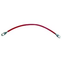 East Penn Battery Cable, 24 Inch, 4 Gauge, Black Negative, 3/8 Inch Eyelets