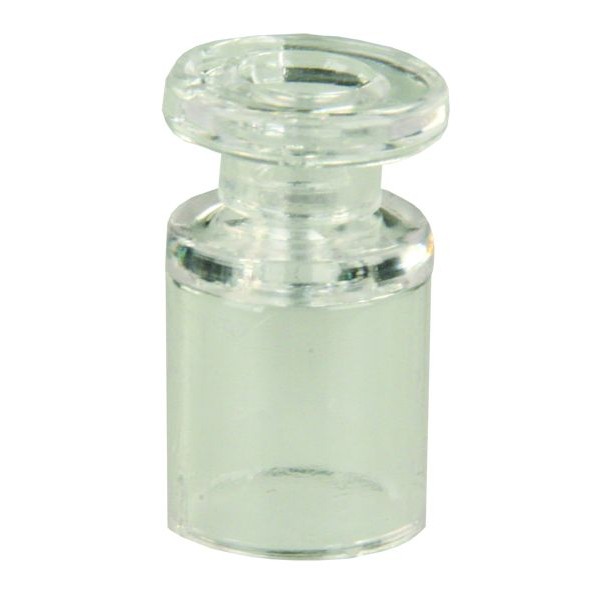 JR Products Window Shade Cord Retainer, Round, Clear Plastic, Pleated Shades, Set of 2