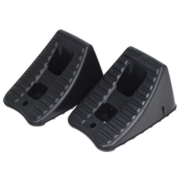 Hopkins RV Wheel Chock Set, 8-1/8 inch, Gray, 2-Pack