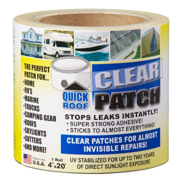 CoFair Roof Repair Tape, Clear, 20 feet x 4 inches