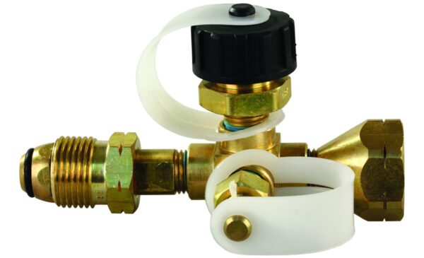 JR Products Propane Branch Tee, 1 Inch-20 to 1/4 Inch Female POL