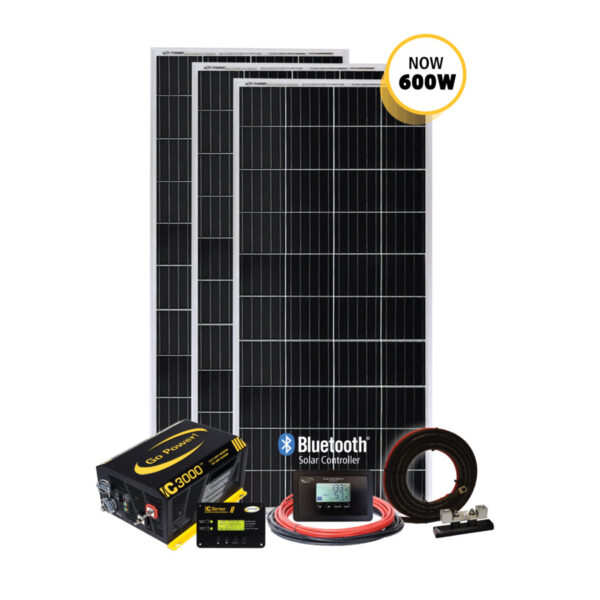Go Power Solar Extreme 600 Watt System with 3000 Watt Inverter
