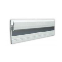 JR Products 96-inch Type D Wall Curtain Track, White Plastic