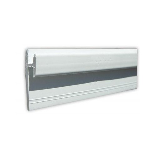 JR Products 96-inch Type D Wall Curtain Track, White Plastic