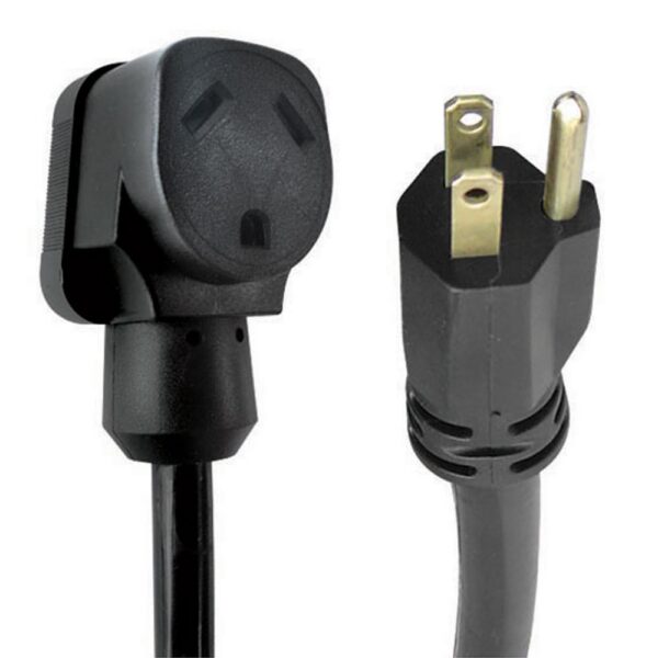 AP Products 15A to 30A RV Adapter Cord, Black, 12-Inch
