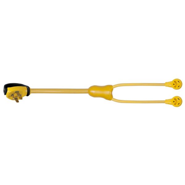 Marinco ParkPower 50 Amp Y-Cord Adapter, Yellow