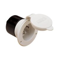 Marinco 15 Amp Shore Power Inlet Port, Black