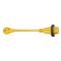Marinco ParkPower 30 Amp Adapter Cord, 12 Inch, Yellow