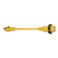 Marinco ParkPower 15 to 30 Amp Adapter with LED, Yellow