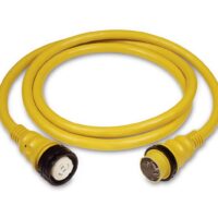 Marinco ParkPower 50 Amp Shore Power Cord, 35 Foot, 6 AWG, Yellow