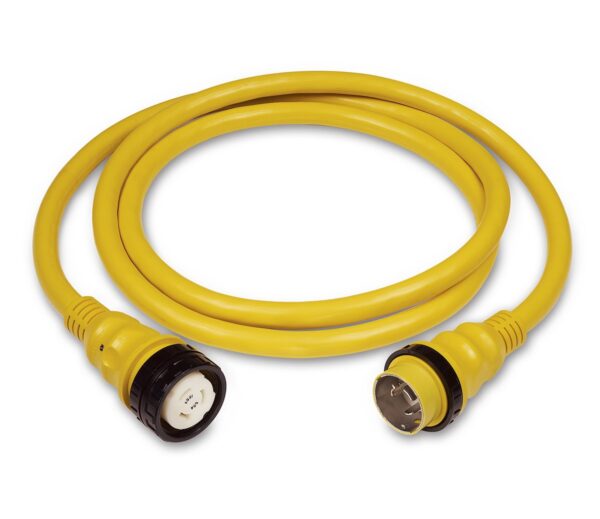 Marinco ParkPower 50 Amp Shore Power Cord, 35 Foot, 6 AWG, Yellow