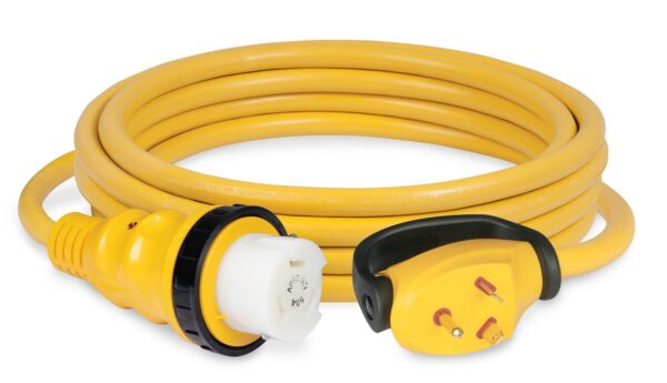 Marinco ParkPower 30 to 50 Amp Power Cord, 25 Foot, Yellow