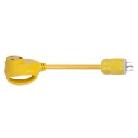 Marinco ParkPower 30 Amp Adapter Cord, 14-30P to 5-30R, Yellow