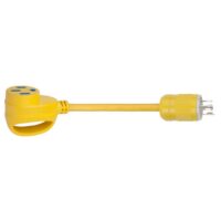 Marinco ParkPower Adapter Cord, 14-30P to 14-50R, 12 Inch, Yellow