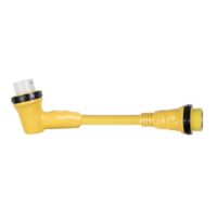 Marinco ParkPower Right Angle Adapter Cord, 30 to 50 Amp, 18 Inch, Yellow