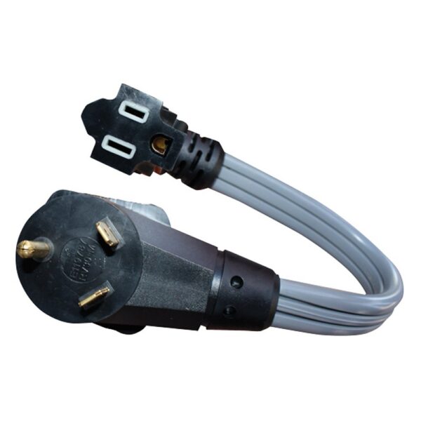 AP Products E-ZEEGRIP 30 to 15 Amp Adapter, Black