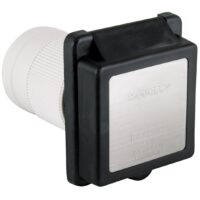 Marinco 50-Amp Shore Power Inlet, 120/240V Dual Voltage, Black