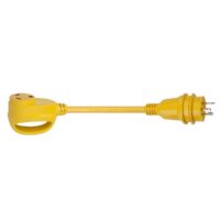 Marinco 30 Amp Twist-Lock Power Cord Adapter, Yellow