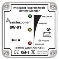 Samlex 12/24 Volt Battery Monitor, LED Display with Alarm