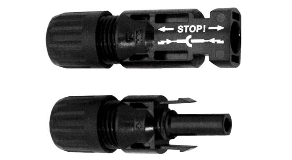 Samlex America MC4 Solar Connector Set for Panel to Controller, 30 Amp, 1,000 Volt