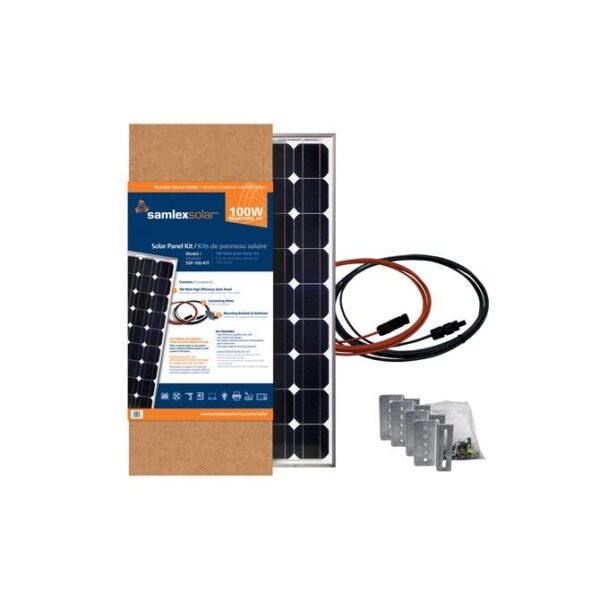 Samlex America 100W Monocrystalline Expansion Solar Panel Kit