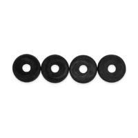 Camco Silicone Stove Grate Grommets for Magic Chef, Black, Pack of 4