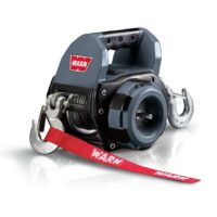 WARN 750-Pound Drill Winch, Portable, Steel Cable, Gray