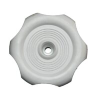 RV Designer Window Crank Knob, White, 2-1/4 Inch Diameter, 1 Inch Shaft