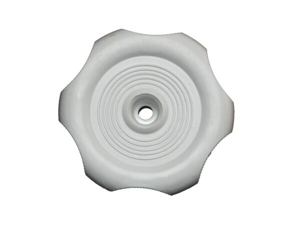 RV Designer Window Crank Knob, White, 2-1/4 Inch Diameter, 1/2 Inch Shaft