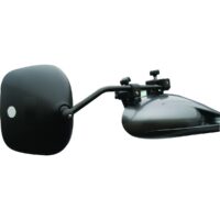 Milenco Exterior Add-On Towing Mirror Set, Manual, Stainless Steel, 4-11/16" x 8", Black