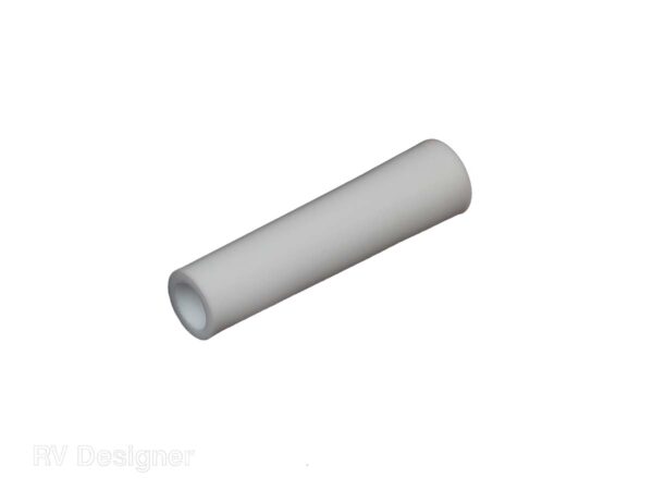RV Designer Round Door Stop Bumper, White