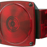Peterson Square Trailer Tail Light, Red