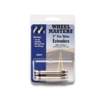 Wheel Masters Valve Stem Extension, Straight, 2 Inch, Silver, Set of 2