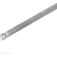 RV Designer Window Shade Wand, 10 Inch, Stainless Steel, Clear Grip