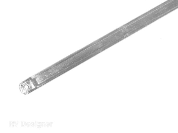 RV Designer Window Shade Wand, 10 Inch, Stainless Steel, Clear Grip