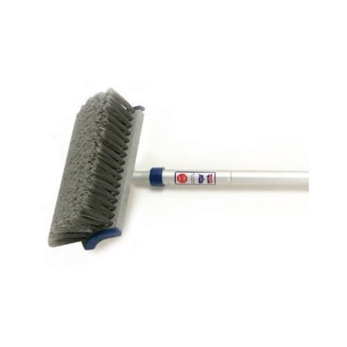 Adjust A Brush Car Wash Brush, 10 Inch, 42 to 70 Inches, Gray Polyester