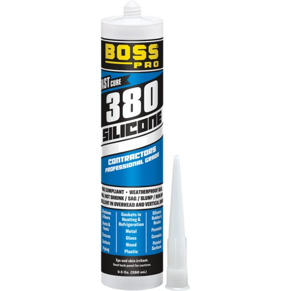 Accumetric Silicone Caulk Sealant, 10 Ounce Cartridge, Almond