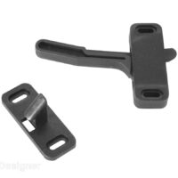 RV Designer Screen Door Latch, Left-Hand, Phillips Style, Black