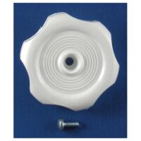 Strybuc Window Crank Knob, White, 2-1/8 Inch Diameter, 5/16 Inch Shaft