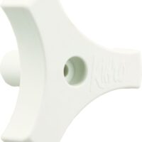 JR Products Window Crank Knob, Triangular, White, 9/16" Shaft, RV Windows