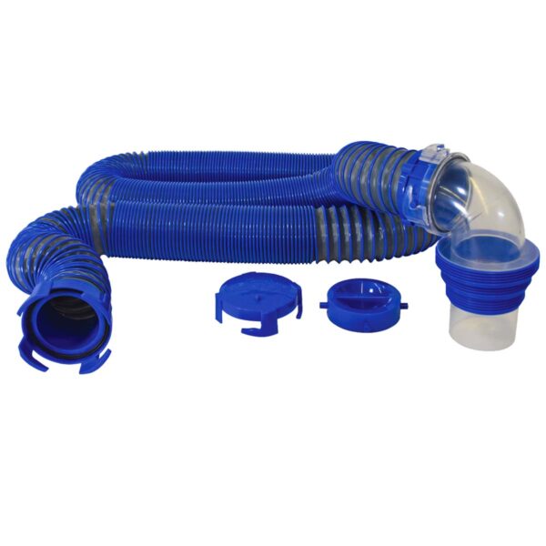 Duraflex 3 Inch Sewer Hose, 15 Feet, Gray, Pliable, Gator Kit