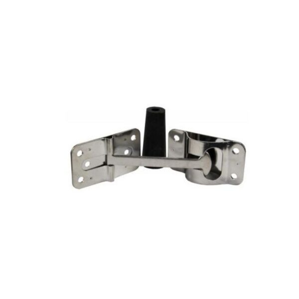 JR Products T-Style Door Catch, 4 in, Silver