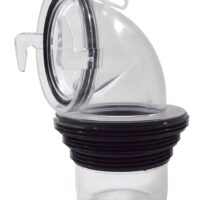 Valterra 90 Degree Bayonet Sewer Hose Connector, Clear